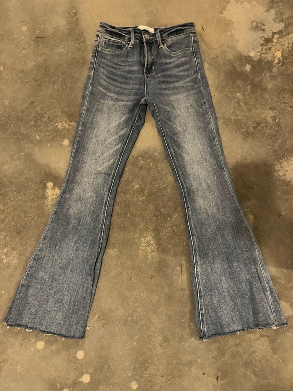 Women's Blue Wide Leg Flare Bootcut Jeans